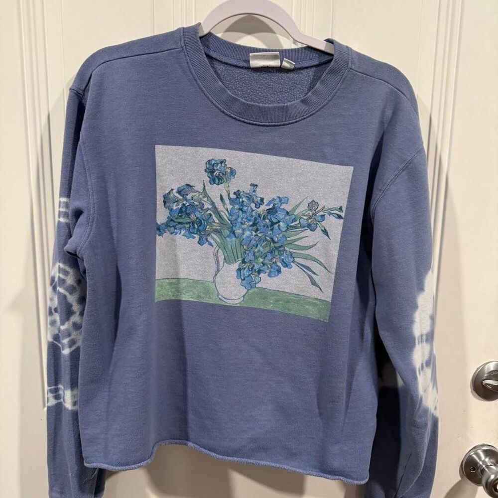 Mighty-fine Women's Blue and Purple Sweatshirt